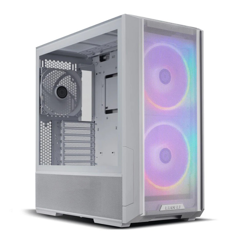 Lian Li Lancool 216 RGB Tempered Glass ATX Mid Tower Case - White - صندوق